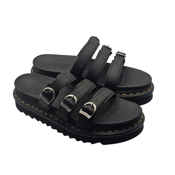Dr. Martens Shoes - Dr. Martens Blaire Slide Sandals Size 9 Black Platform Goth Grunge Streetwear